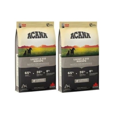 Acana Heritage Light & Fit 2 x 2 kg