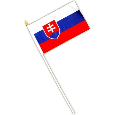 Vlajka Slovensko 14 x 21 cm Alfa na tyčke