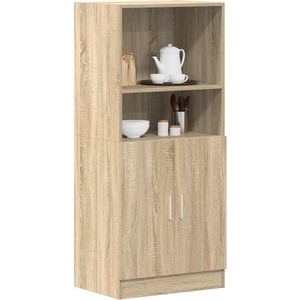 vidaXL Кухненски шкаф, дъб сонома, 57x41, 5x131, 5 см, инженерно дърво (860123)