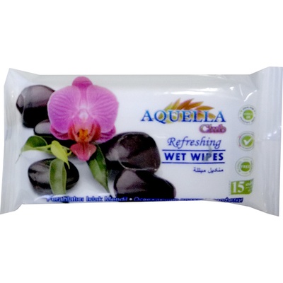 Aquella Vlhčené utierky Flower 15 ks