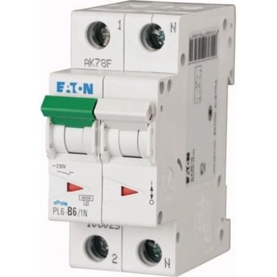 Eaton 1P+NC 6A 6kA AC PL6-C6/1N 106031