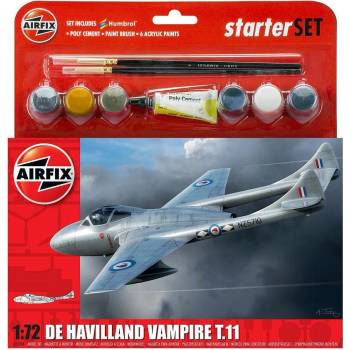 Airfix Среден стартов комплект, De Havilland Vampire T11 (985204)