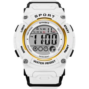 SYNOKE Детски дигитален часовник Synoke ShoXX, Бял (SYNOKE-9810-WHITE) Часовници