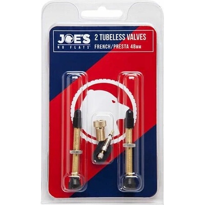 Cyklistické ventilky JOE'S 2 TUBELESS FRENCH/PRESTA VALVES 40 MM Dummy
