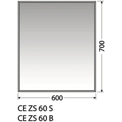Intedoor Centino 60 x 70 cm CE ZS 60 B