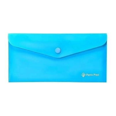 Obal na patent, 250x140 mm, PP, PANTA PLAST, neónovo modrá