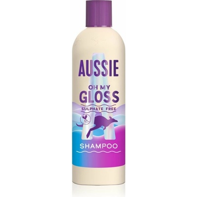 Aussie Oh My Gloss Shampoo šampón na lesk a hebkosť vlasov 300 ml
