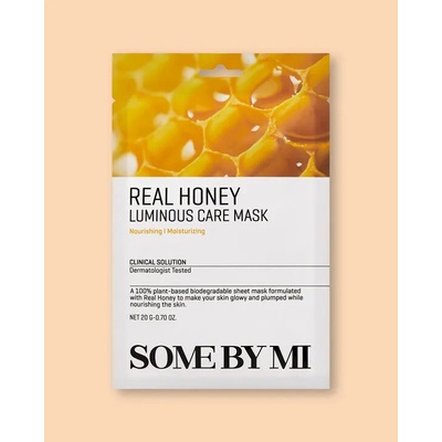 Some By Mi Real Honey Luminous Care Mask Textilná maska na tvár 20 g 1 ks