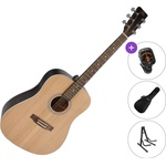 SX SD204 Standard SET Transparent Black Акустична китара