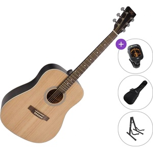 SX SD204 Standard SET Transparent Black Акустична китара