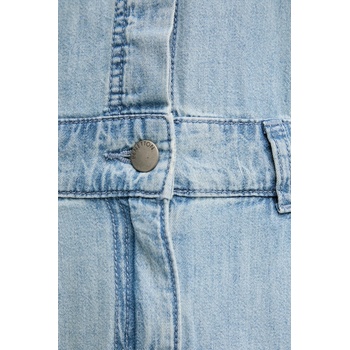 Benetton Дънкова рокля United Colors of Benetton в синьо среднодълга със стандартна кройка 4RZKDV0B5 (4RZKDV0B5)