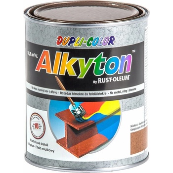 Rust Oleum Alkyton Kladivková farba na hrdzu 2v1 Čierna 750 ml