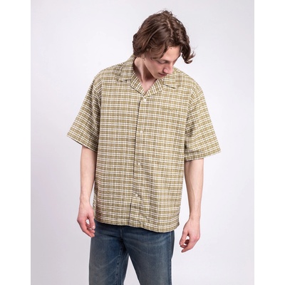 Carhartt WIP kostkovaná košile krátký rukáv Kander snake