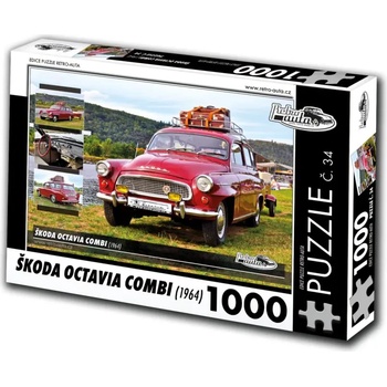 Retro cars - Puzzle Škoda Octavia Combi (1964) - 1 000 piese
