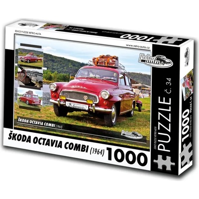 Retro cars - Puzzle Škoda Octavia Combi (1964) - 1 000 piese