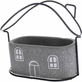 Casa de Engel Бетонов калъф за саксия с метален домик, 0/12 Casa de Engel | Lilav | Home | UNI