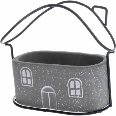 Casa de Engel Бетонов калъф за саксия с метален домик, 0/12 Casa de Engel | Lilav | Home | UNI