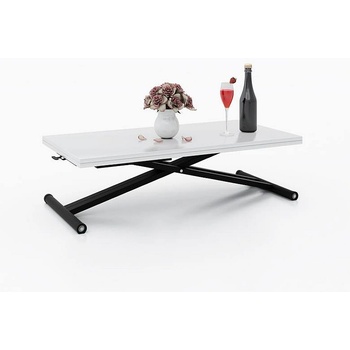 IVM BG Разтегателна маса Хавана с повдигащ механизъм - бял гланц