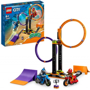 LEGO® City 60360 Kaskadérská výzva s rotujícími kruhy