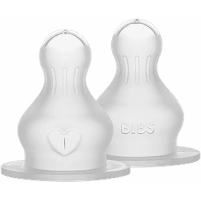 BIBS Silicone Bottle Nipple savička na láhev Fast Flow 2 ks