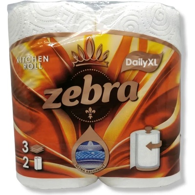 ZEBRA кухненска хартия, Daily XL, 400гр, 2 броя
