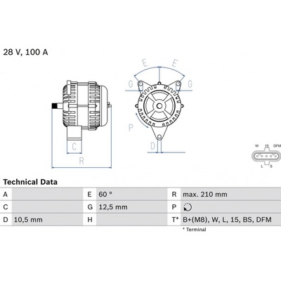 Alternátor BOSCH 0 986 045 290