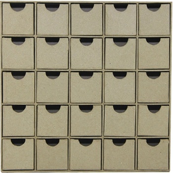 Décopatch Adventní kalendář s přihrádkami 25 x 25 x 5 cm