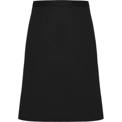 Premier Workwear Středně dlouhá zástěra z biobavlny PR114 Black 70x50cm