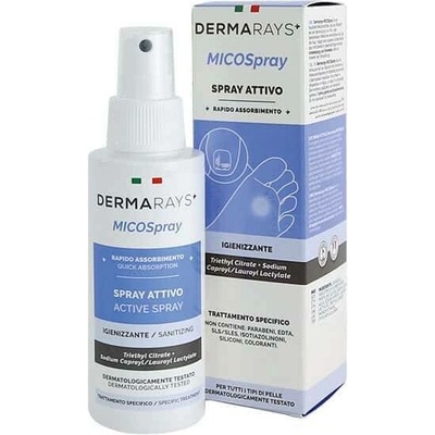 Dermarays MicoSpray aktivní sprej proti plísňovým a bakteriálním infekcím 100 ml