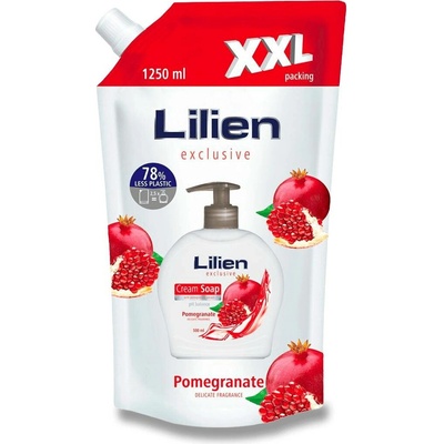 Lilien tekuté mýdlo pomegranate náhradní náplň 1,25 l