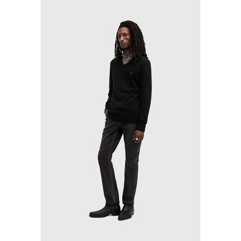 AllSaints Вълнен пуловер AllSaints MODE MERINO VNECK мъжки в черно от лека материя M022KA (M022KA)