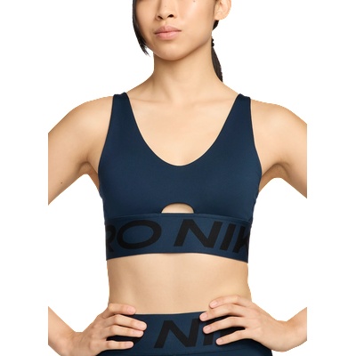 Nike Сутиен Nike W NP INDY PLUNGE BRA BOLD Син Velikost L