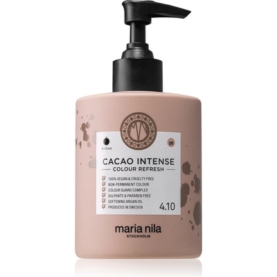 Maria Nila Colour Refresh Cacao Intense нежна подхранваща маска без перманентни цветови пигменти издържа 4 - 10 измивания 4.10 300ml