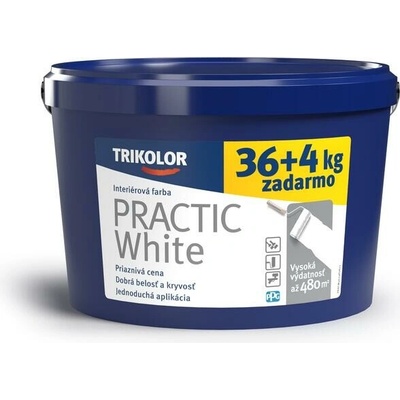 TRIKOLOR PRACTIC WHITE 36+4 kg biela