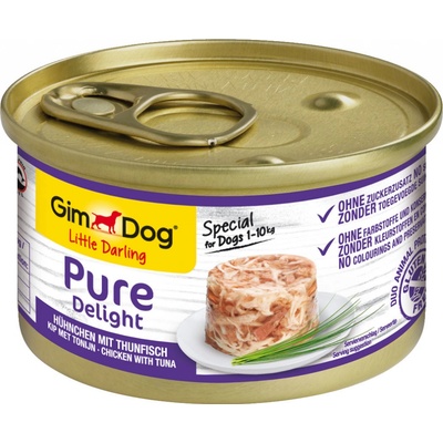 GimDog Little Darling Pure Delight Adult s kuřecím masem a tuňákem 12 x 85 g