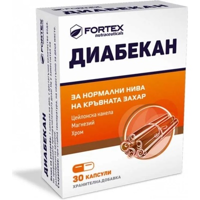 Fortex Диабекан, 30 капсули, Fortex