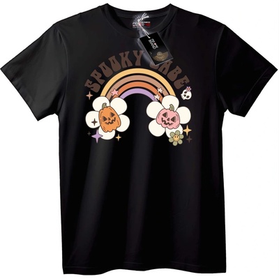 NOONEBRAND Тениска Зловещо Момиче за Halloween - 2XL, Black