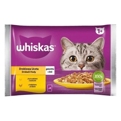 Whiskas kuřecí a krůtí 4 x 85 g