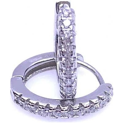 Jan Kos jewellery stříbrné náušnice kruhy 12122450