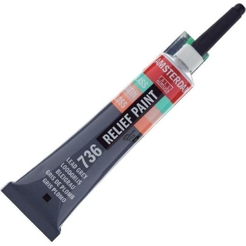 Amsterdam Relief Paint Lead Grey 20 ml