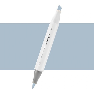 Lihová fixa OHUHU oboustranná Brush & Chisel, Cool Grey 07 (BG070)