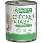 AKVATERA Nature's Protection DOG Puppy Chicken & Rabbit, консерва с пилешко и заешко месо за подрастващи кучета, Литва - 800 гр