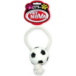 PET NOVA плетено въже с футболна топка със звук 26 см