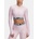 Under Armour Women's HeatGear Rib 1/4 Zip LS тениска Under Armour | Rozov | ЖЕНИ | XL