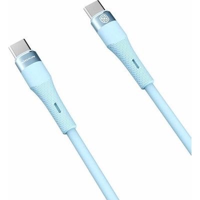 Nillkin Кабел с бързо зареждане за устройства с USB-C порт (100 см) - Nillkin Flowspeed Silicon USB-C to USB-C Cable 60W (син) (NLK1398)