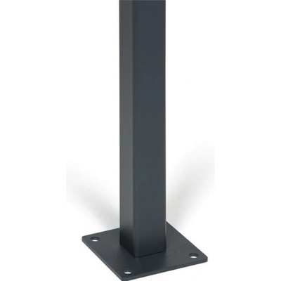 Stĺpik pre plotové panely s pätkou, 1513 mm, koncový