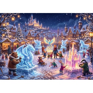 Bluebird Puzzle - Puzzle Ice Sculptures - 500 piese