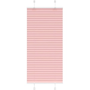 vidaXL Плисирана щора, розова, 60x100 см, ширина на плата 59, 4 см, полиестер (4015424)