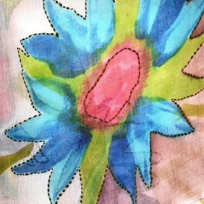 Savita šál maľovaný 100