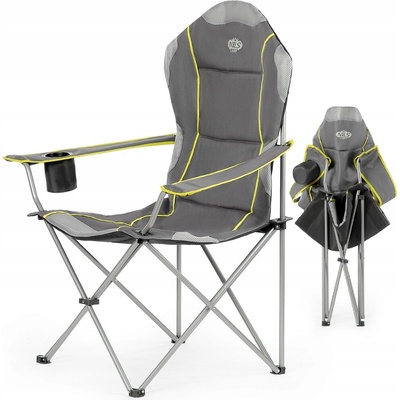 NILS CAMP Skládací křeslo NC3080, šedé